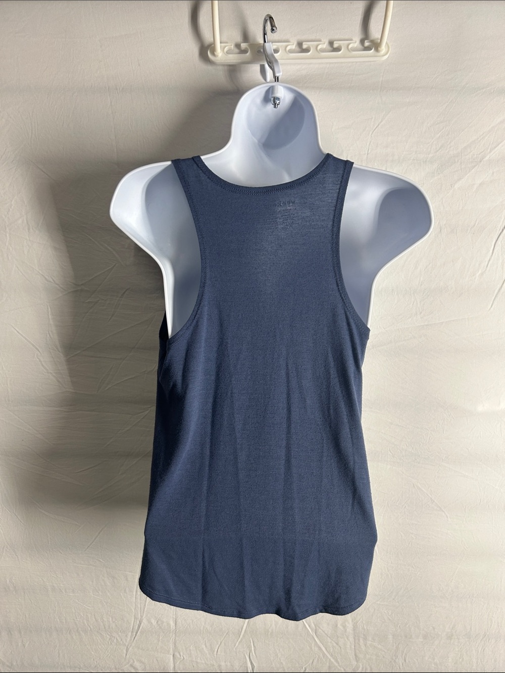 Navy Flag Lips Graphic Ribbed Tank Top - Picture 3 of 3